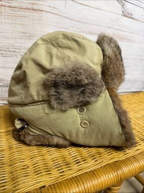 FRR Canada Rabbit Fur Aviator Hat